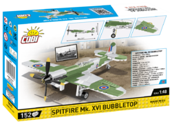 Britské stíhacie lietadlo Supermarine Spitfire MK. XVI Bubbletop COBI 5865 - World War II 1:48