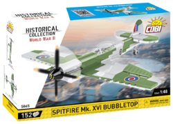 Britský stíhací letoun Supermarine Spitfire MK. XVI Bubbletop COBI 5865 - World War II 1:48