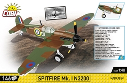 Britisches Kampfflugzeug Supermarine Spitfire MK. XVI Bubbletop COBI 5865 – World War II 1:48 - kopie