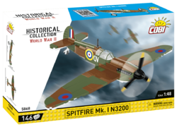 British fighter plane Spitfire MK. I N3200 COBI 5868 - World War II 1:48