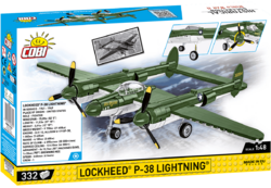 Americké stíhacie-bombardovacie lietadlo Lockheed P-38 Lightning COBI 5882 - World War II 1:48