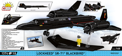 Amerikanisches strategisches Aufklärungsflugzeug Lockheed SR-71 Blackbird COBI 5891 - Streitkräfte 1:48