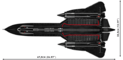 Americké strategické prieskumné lietadlo Lockheed SR-71 Blackbird COBI 5891 - Armed Forces 1:48