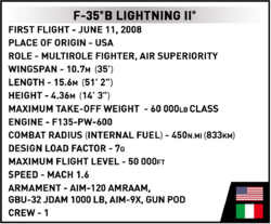 Amerikanisches Kampfflugzeug Lockheed Martin F-35B Lightning II RAF COBI 5830 - Armed Forces - kopie