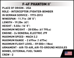 Amerikanischer Jagdbomber F-4 Phantom II-USS Midway COBI 5897 - Armend Forces 1:48 - kopie