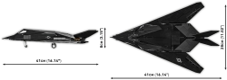 Americký útočný letoun Lockheed F-117® Nighthawk COBI 5903 - Armed Forces 1:48