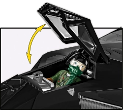 Americký útočný letoun Lockheed F-117® Nighthawk COBI 5903 - Armed Forces 1:48