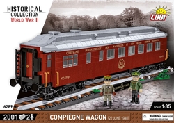 Francouzský osobní železniční vůz Compiègne wagon (11. listopad 1918) COBI 6291 - Great War 1:35 - kopie