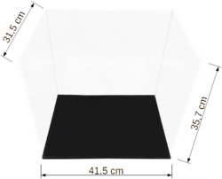 Schaukasten 41,5 x 31,5 x 35,7 cm transparent MK-423236