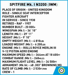 Britisches Kampfflugzeug Supermarine Spitfire MK. XVI Bubbletop COBI 5865 – World War II 1:48 - kopie