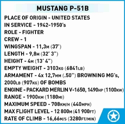 Amerikanisches Jagdflugzeug North American P-51D Mustang COBI 5860 - World War II 1:48 - kopie