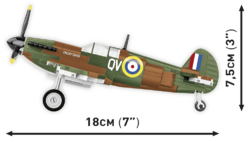 Britisches Kampfflugzeug Supermarine Spitfire MK. XVI Bubbletop COBI 5865 – World War II 1:48 - kopie