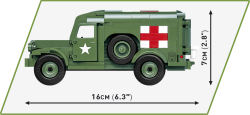 Americká polní ambulance 1942 WC 54 COBI 2257 - World War II