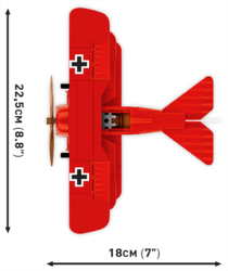 Německý trojplošný stíhací letoun FOKKER DR.1 Rudý Baron COBI 2996 - Great War 1:32