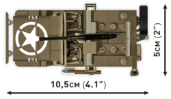 Americký ozbrojený terénní automobil Jeep Willys MB & Trailer COBI 3132 - World War II 1:35