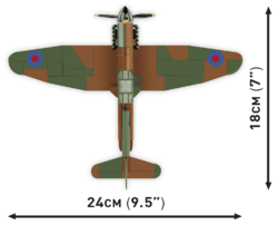 Britisches Kampfflugzeug Supermarine Spitfire MK. XVI Bubbletop COBI 5865 – World War II 1:48 - kopie