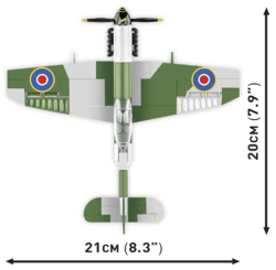 Britský stíhací letoun Supermarine Spitfire MK. XVI Bubbletop COBI 5865 - World War II 1:48