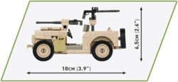 Americký ozbrojený terénny automobil Jeep Willys MB COBI 2296 - World War II 1:35 - kopie