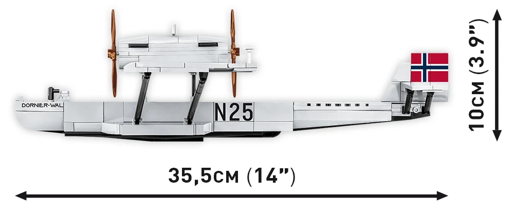 Německý létející člun Dornier DO J WAL N-25 COBI 1384 - Historical Collection 1:48