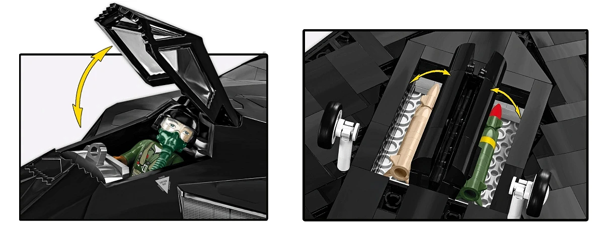 Americký útočný letoun Lockheed F-117® Nighthawk COBI 5903 - Armed Forces 1:48