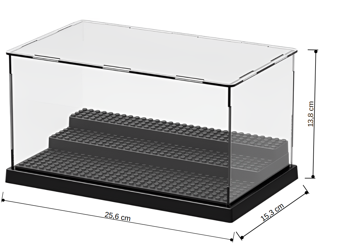 Výstavní box 25,5 x 15,5 x 13,7 cm transparentní MK-10706